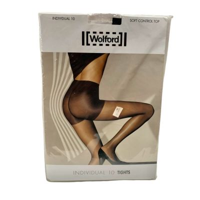 Wolford Individual 10 Soft Control Top Tights Black Small New